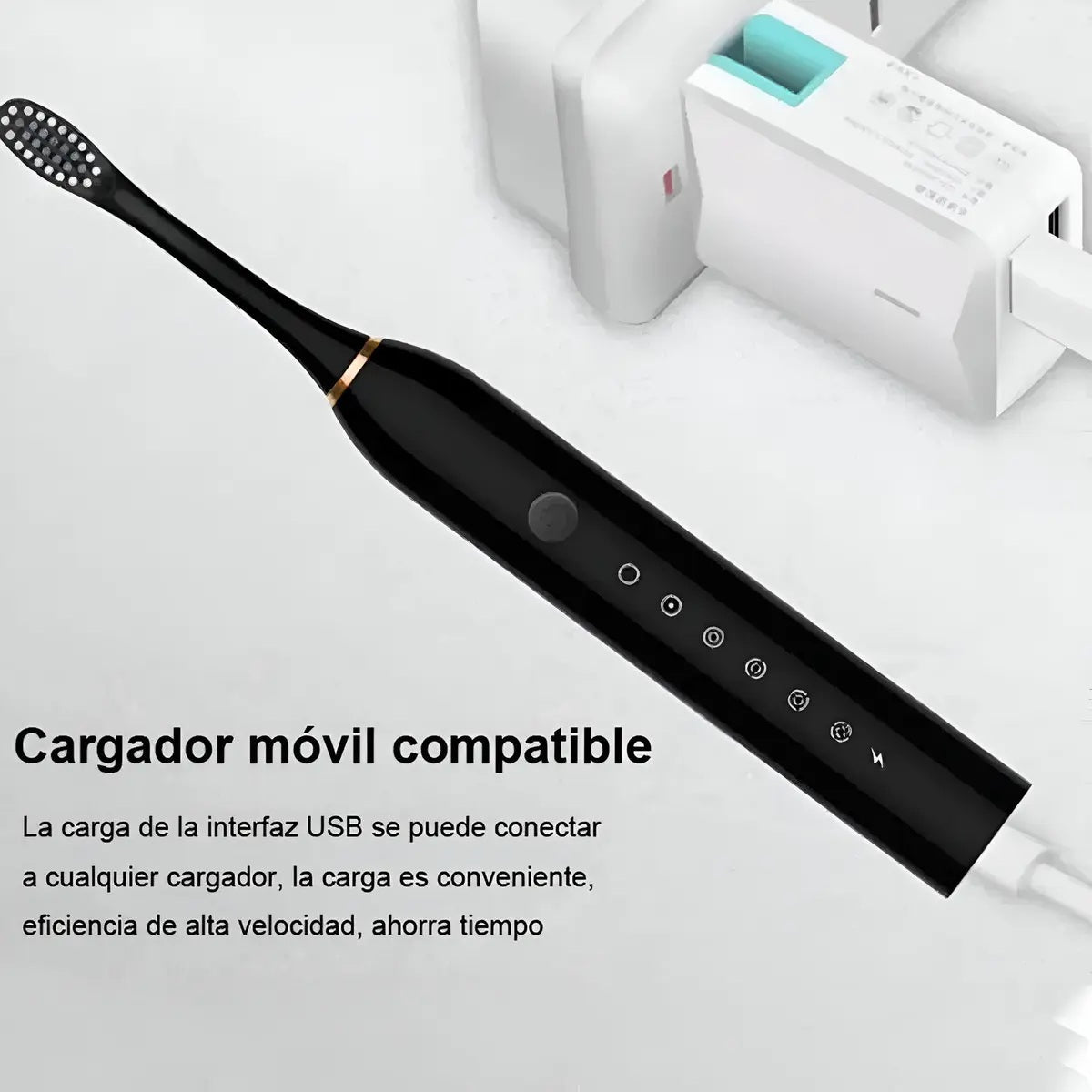 Cepillo De Dientes Eléctrico Recargable Con Múltiples Modos De Limpieza