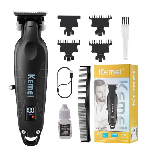 Kit Maquinas Kemei Peluquera + Patillera + Afeitadora Kemei