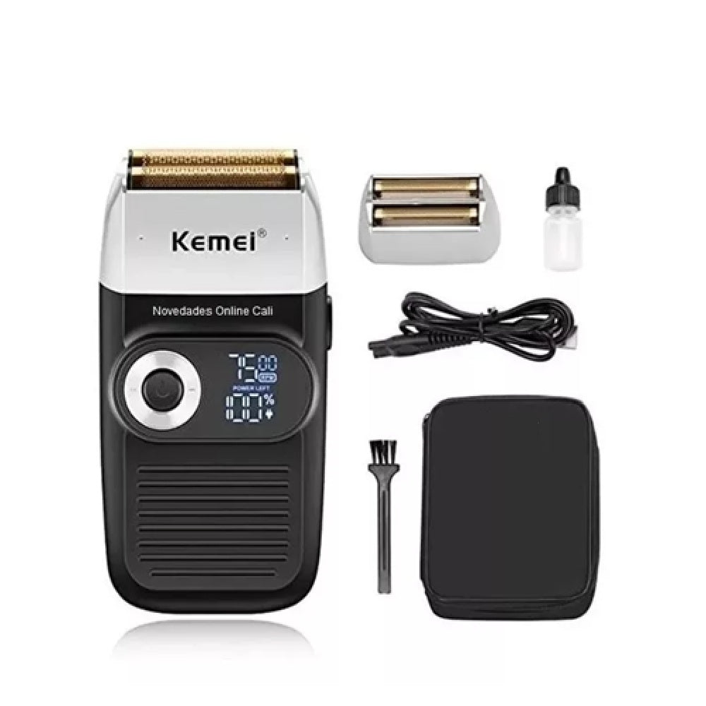Afeitadora Shaver Kemei KM-2026 Doble Rodillo & Cuchilla