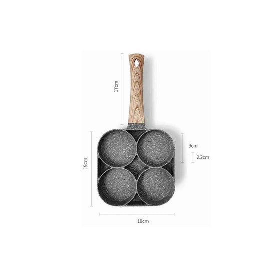 Sarten Para Cocina 4 Puestos Con Antiadherente