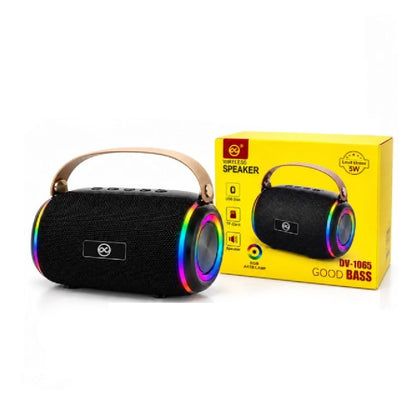 Parlante Portátil Bluetooth DV-1065 Con Luces RGB, 5W