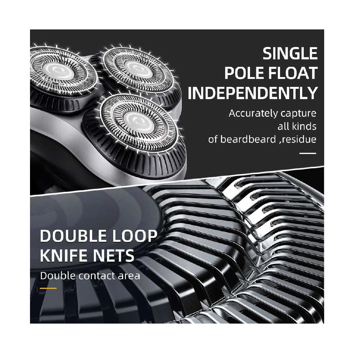 Afeitadora Eléctrica Rotativa Kemei KM-773 – 3 Cabezales Flexibles