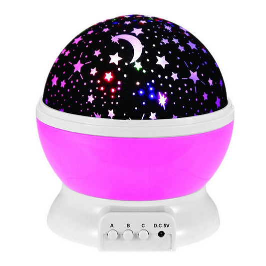 Lampara Rotativa Para Niños Proyector De Estrellas Night Light