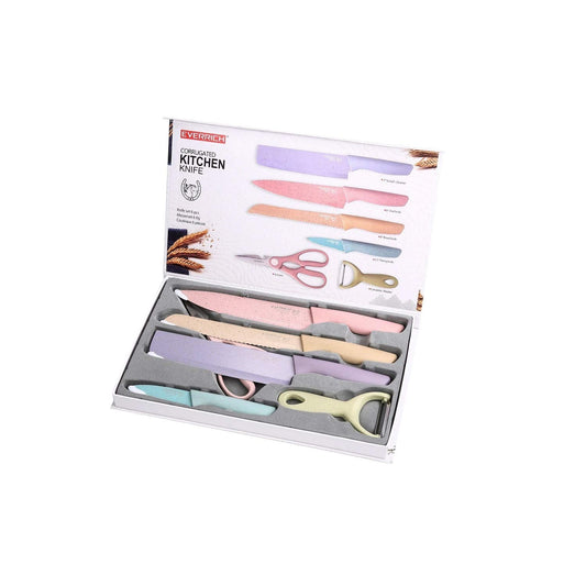 Juego De Cuchillos Set De Cocina Kitchen Knife x 6 Unidades