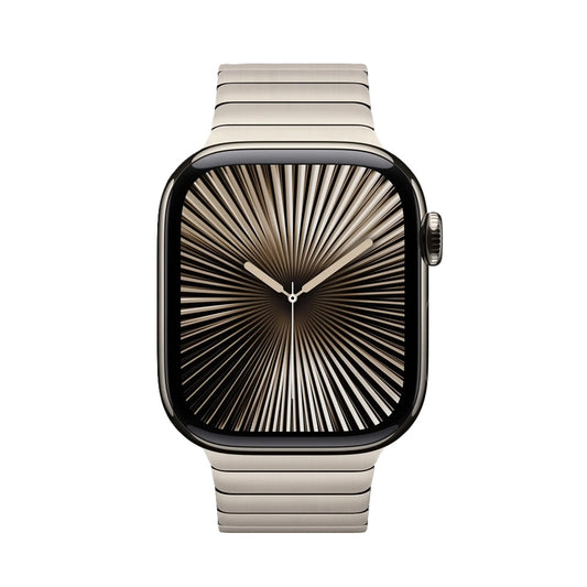 Smartwatch Elegante Edición Titanium / Gold con Correa Metálica Tipo Link Bracelet
