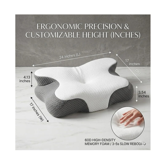 Almohada Ortopédica Cervical Ergonómica 2 En 1