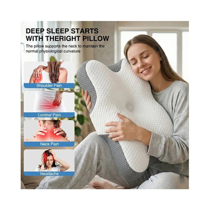 Almohada Ortopédica Cervical Ergonómica 2 En 1