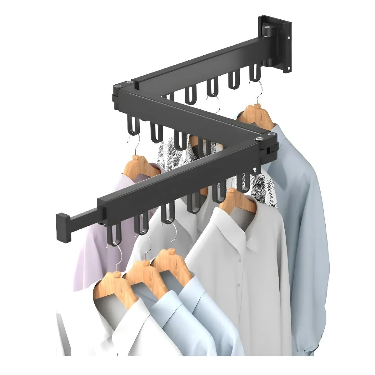 Colgador De Ropa Abatible Y Plegable De Pared Tendedero De Ropa