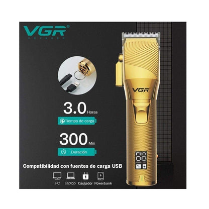 Maquina Cortadora De Cabello Original E Inalambrica VGR V-280 Con Pantalla