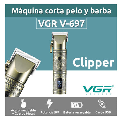 Maquina Peluquera VGR Original E Inalambrica V-697
