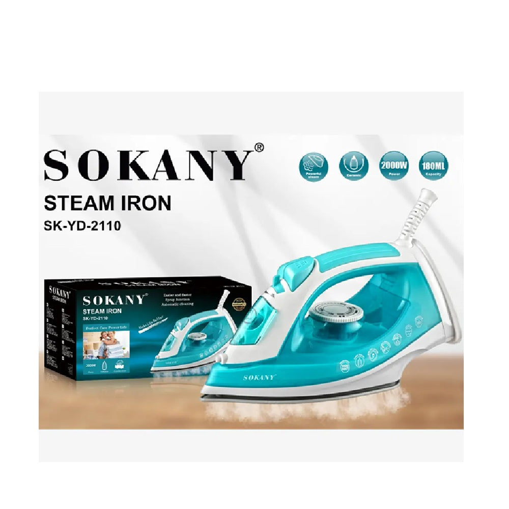 Plancha A Vapor Para Ropa Sokany 2000 W