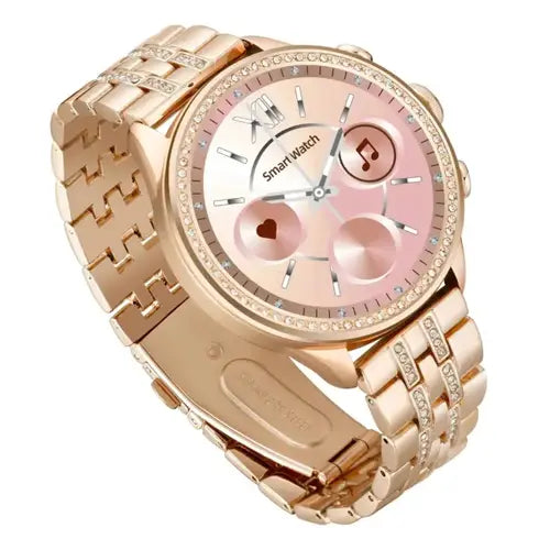 Reloj Inteligente Para Mujer Smartwatch 4 En 1 Carga Inlambrica