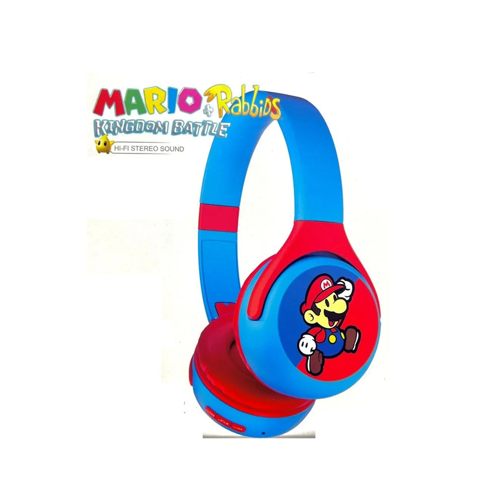 Audifonos Diadema Mario Bros Bluetooth Microfono Recargables