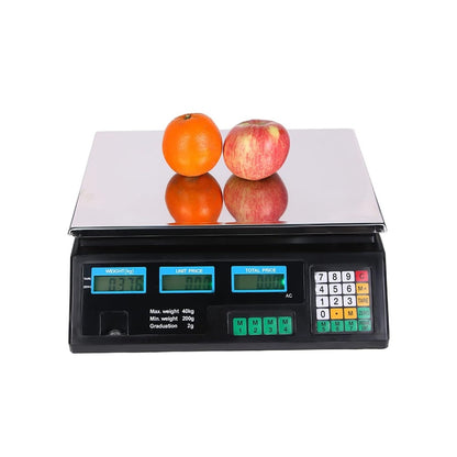 Pesa De Alimentos Con Indicador De Precios 88.2 LBS Con Pantalla LCD